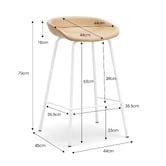 Continental Designs 63cm Cygnus Faux Leather Barstools