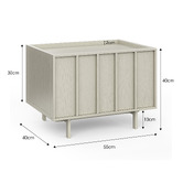 Continental Designs Jynea Bedside Table