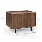 Continental Designs Jynea Bedside Table