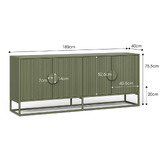 Continental Designs Tessa Ripple Slatted Sideboard