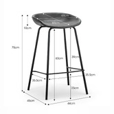 Continental Designs 63cm Cygnus Faux Leather Barstools