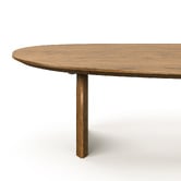 Continental Designs Elara Pebble American Oak Wood Coffee Table