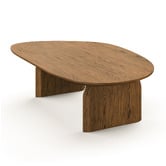 Continental Designs Elara Pebble American Oak Wood Coffee Table
