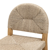 Continental Designs 63.5cm Calista Low Back Teak Wood Bar Stool