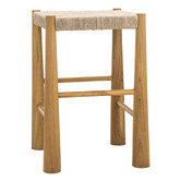 Continental Designs 64cm Calista Teak Wood Counter Stool