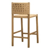 Continental Designs 67cm Karen Low Back Teak Wood Bar Stool
