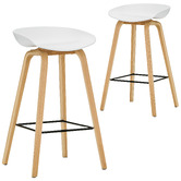 Continental Designs 62cm White Hay Replica Barstools