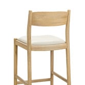 Continental Designs 68.5cm Skyler Cowhide Leather &amp; Teak Wood Counter Stool