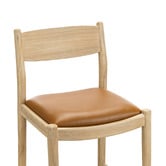 Continental Designs 68.5cm Skyler Cowhide Leather &amp; Teak Wood Counter Stool
