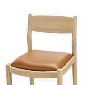 Continental Designs 68.5cm Skyler Cowhide Leather &amp; Teak Wood Counter Stool