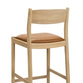 Continental Designs 68.5cm Skyler Cowhide Leather &amp; Teak Wood Counter Stool