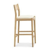 Continental Designs 68.5cm Skyler Cowhide Leather &amp; Teak Wood Counter Stool