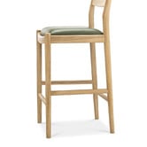 Continental Designs 68.5cm Skyler Cowhide Leather &amp; Teak Wood Counter Stool