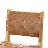 Continental Designs 66cm Cassie Cowhide Leather &amp; Teak Wood Counter Stool
