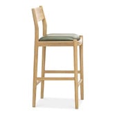 Continental Designs 68.5cm Skyler Cowhide Leather &amp; Teak Wood Counter Stool