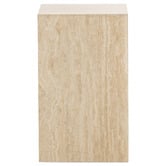 Continental Designs Lorelei Travertine Side Table