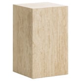 Continental Designs Lorelei Travertine Side Table