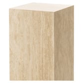 Continental Designs Lorelei Travertine Side Table
