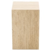Continental Designs Lorelei Travertine Side Table