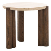 Continental Designs Dani Turkish Travertine Side Table