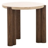 Continental Designs Dani Turkish Travertine Side Table