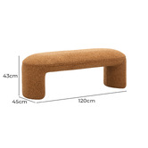 Continental Designs Timi Teddy Ottoman Bench
