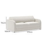 Continental Designs Darcy 3 Seater Double Sofa Bed