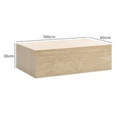 Continental Designs Rodger Turkish Travertine Coffee Table