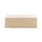 Continental Designs Rodger Rectangular Turkish Travertine Coffee Table
