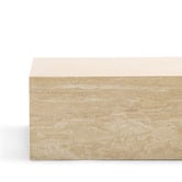 Continental Designs Rodger Rectangular Turkish Travertine Coffee Table
