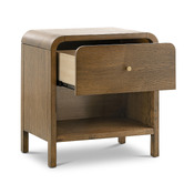 Continental Designs Connor Rubberwood Bedside Table