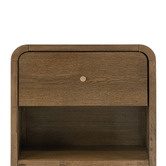Continental Designs Connor Rubberwood Bedside Table