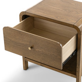 Continental Designs Connor Rubberwood Bedside Table