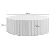 Continental Designs Arcadia Round Fluted Coffee Table