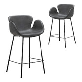 Continental Designs 66cm Nesca Faux Leather Bar Stools