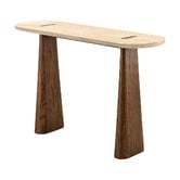 Continental Designs Lalucha Turkish Travertine Stone Console Table