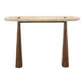 Continental Designs Lalucha Turkish Travertine Stone Console Table