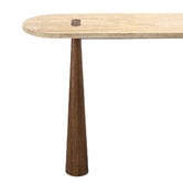 Continental Designs Lalucha Turkish Travertine Stone Console Table