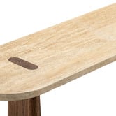 Continental Designs Lalucha Turkish Travertine Stone Console Table