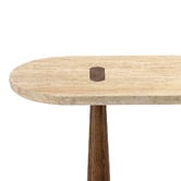 Continental Designs Lalucha Turkish Travertine Stone Console Table