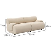 Continental Designs Delaney 2 Seater Modular Sofa