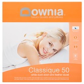Downia Classique 50 White Duck Down &amp; Feather Duvet