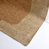 Lifestyle Floors Yazid Hand-Woven Jute Shaped Rug