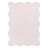 Lifestyle Floors Blush Effie Hand-Tufted Scalloped Rug