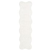 Lifestyle Floors Ivory Effie Hand-Tufted Scalloped Runner