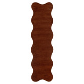 Lifestyle Floors Terracotta Effie Hand-Tufted Scalloped Runner
