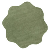 Lifestyle Floors Olive Effie Hand-Tufted Scalloped Shaped Rug