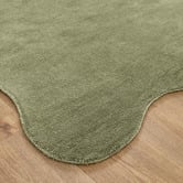 Lifestyle Floors Olive Effie Hand-Tufted Scalloped Rug
