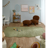 Lifestyle Floors Olive Effie Hand-Tufted Scalloped Rug