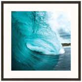 Our Artists' Collection Turquoise Wave Square Printed Wall Art